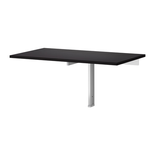 BJURSTA Table murale à rabat IKEA Une fois repliée, devient une tablette pratique pour les petits objets. 