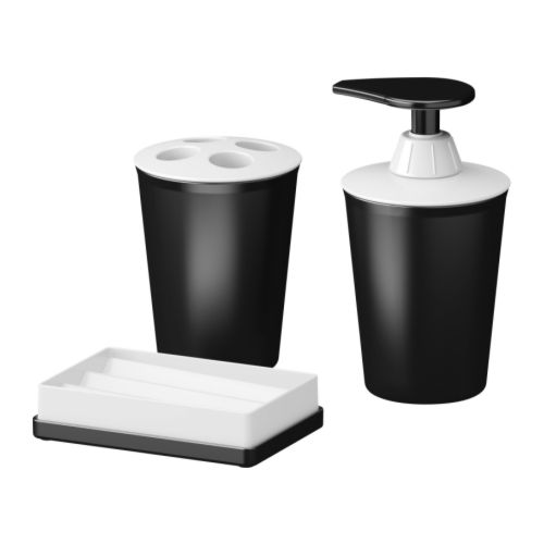 BOLMEN Accessoires bain, 3 pièces IKEA