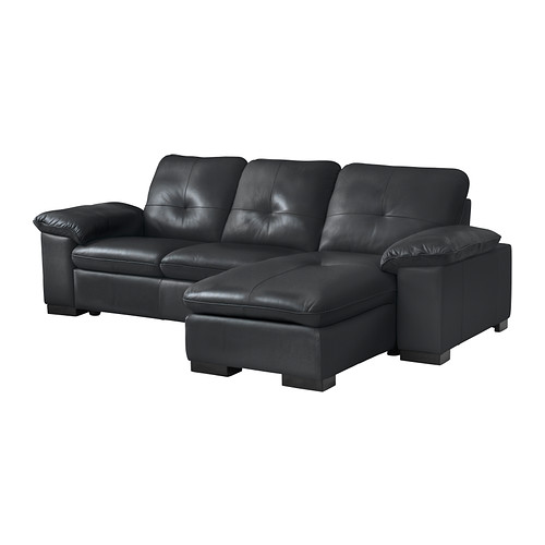 DAGSTORP Canapé 2 places+méridienne IKEA Un revêtement souple, résistant et facile à entretenir.   Idéal pour la famille avec enfants. 