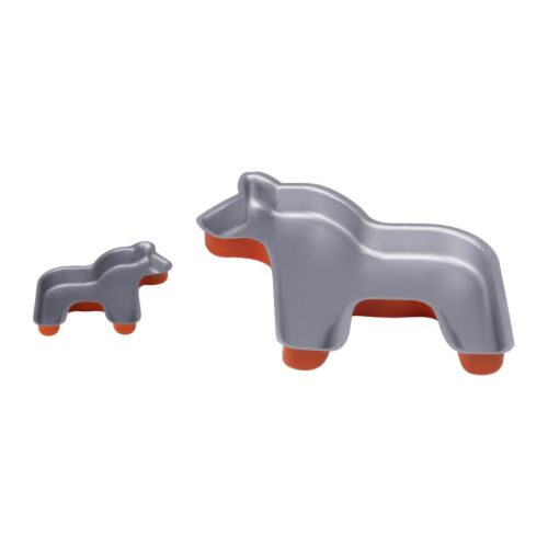DRÖMMAR Moule à gâteau, lot de 2 IKEA Grâce au revêtement anti-adhésif Teflon®Prima, les pâtisseries n'attachent pas. 
