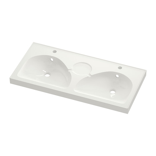 EDEBOVIKEN Lavabo dble IKEA Lavabo double : utilisable par plusieurs personnes en même temps. 