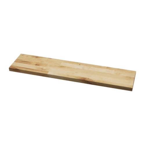 EKBY STÅTLIG Tablette IKEA Existe en 79x19 et 119x28 cm.  Coordonnées aux plans de travail NUMERÄR. 