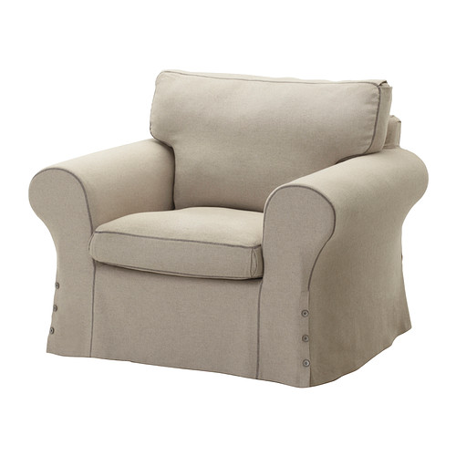 EKTORP Housse de fauteuil Risane écru IKEA