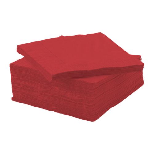 FANTASTISK Serviettes en papier IKEA Trois épaisseurs pour une meilleure absorption. 