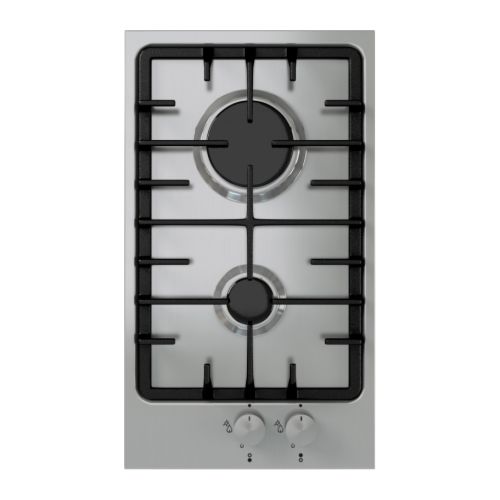 FRAMTID HGA2K Table de cuisson à gaz IKEA 2 brûleurs sur 29cm, idéal pour les petites cuisines. 