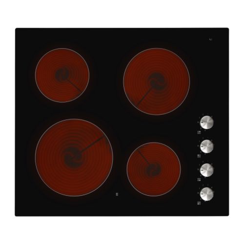 FRAMTID HGC4K Table de cuisson vitrocéramique IKEA Table de cuisson avec zones de cuisson radiantes qui offre une chaleur uniforme. 