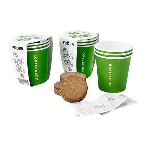 FRÖER Set jardinage IKEA Contient tout le nécessaire pour faire pousser 3 herbes différentes. 