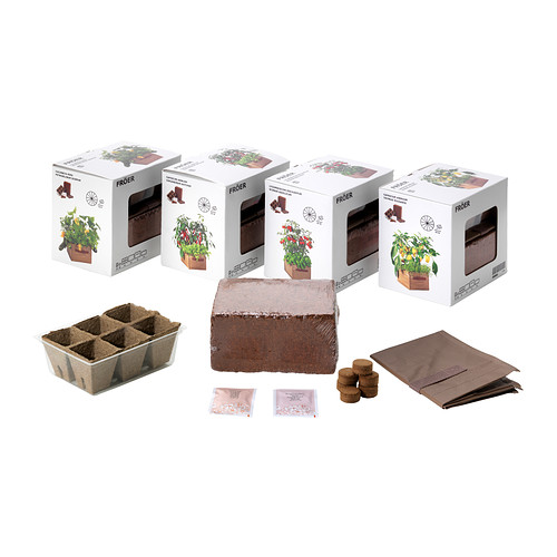 FRÖER Set jardinage IKEA Le set de jardinage vous permet d'avoir des herbes et des légumes frais à portée de main quand vous cuisinez. 