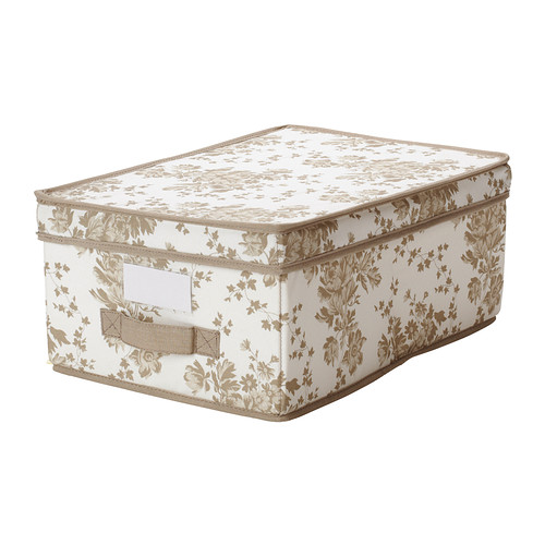 GARNITYR Boîte couvercle IKEA La poignée permet d'accéder facilement à la boîte. 