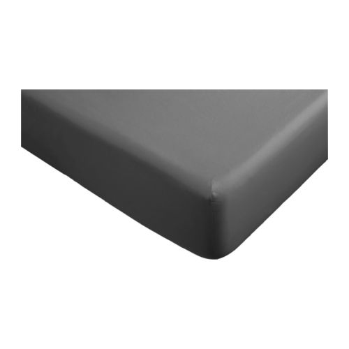 GÄSPA Drap housse IKEA Satin de coton ; confère brillance et douceur au linge de lit. 