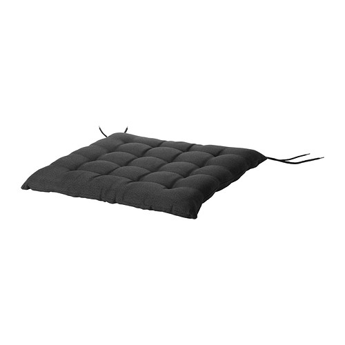 HÅLLÖ Coussin de chaise, extérieur noir IKEA