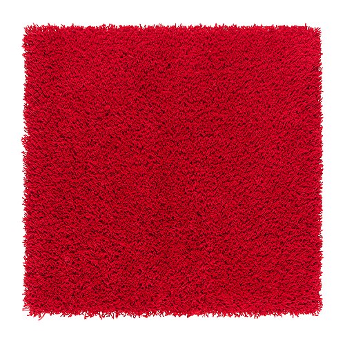 HAMPEN Tapis, poils hauts IKEA Les fibres en polypropylène ont été traitées à chaud pour donner au tapis un poil ferme et résistant. 