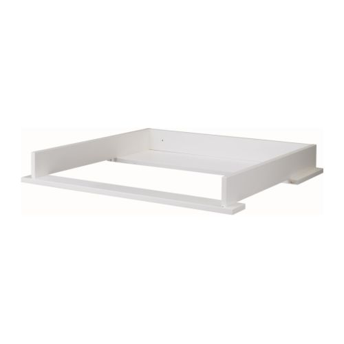 HEMNES Plateau pour table à langer IKEA La table à langer peut facilement être transformée en rangement lorsqu'elle ne sert plus. 
