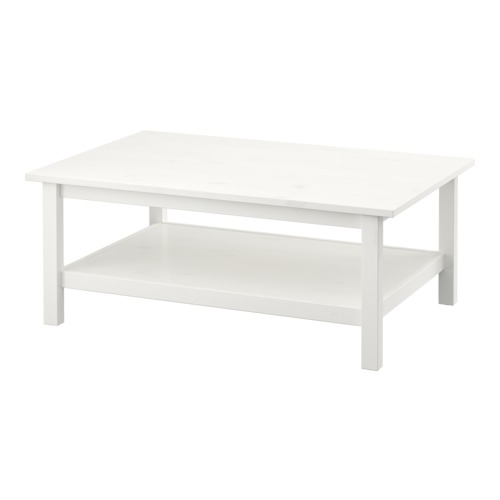 HEMNES Table basse teinté blanc IKEA