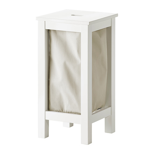 HJÄLMAREN Tabouret et panier à linge intégré IKEA