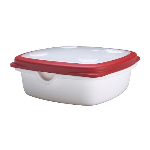 IKEA 365+ Boîte de conservation IKEA Angles arrondis et couvercle avec soupape pour un chauffage efficace et homogène au four à micro-ondes. 