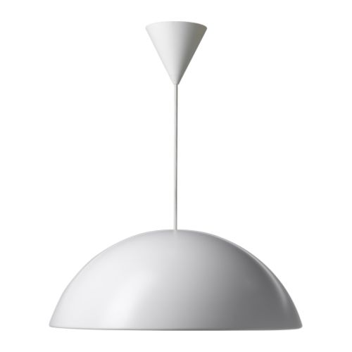 IKEA 365+ BRASA Suspension IKEA Grâce au revêtement intérieur en plastique, la lumière n'est pas éblouissante. 