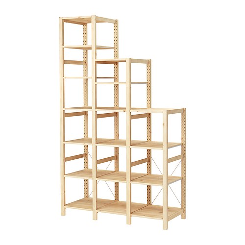IVAR 3 sections/étagères IKEA Le pin massif non traité est un matériau naturel et durable qui peut être peint, huilé ou teinté à votre guise. 