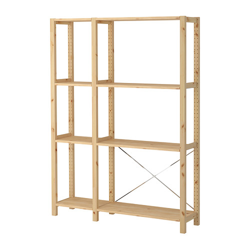 IVAR 2 sections/étagères IKEA Le pin massif non traité est un matériau naturel et durable qui peut être peint, huilé ou teinté à votre guise. 