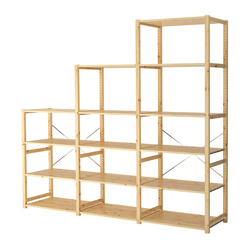 etagere bois brut ikea