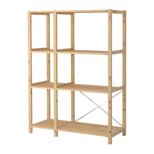 etagere bois brut ikea