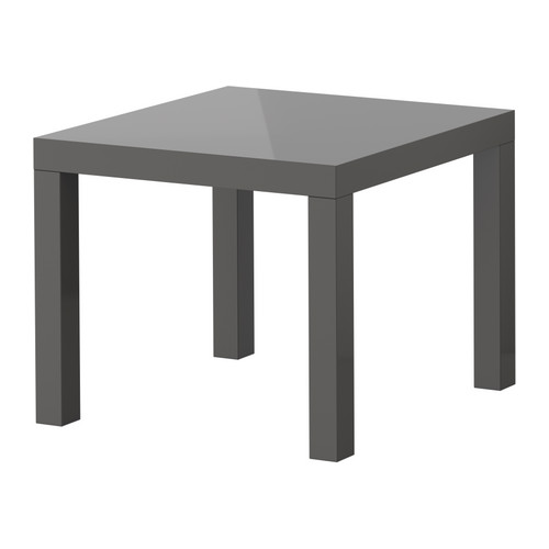LACK Table d'appoint IKEA Les surfaces très brillantes reflètent la lumière et donnent un aspect très vivant.  Facile à monter. 