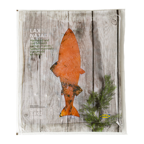 LAX NAJAD Saumon fumé mariné, surgelé IKEA