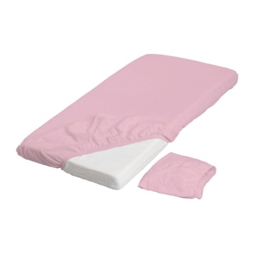 LEN Drap housse pour lit bébé IKEA L'élastique maintient le drap bien en place sur le matelas. 