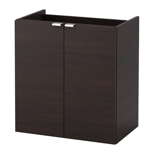 LILLÅNGEN Élément lavabo à 2 portes - brun noir, 60x38x64 ...
