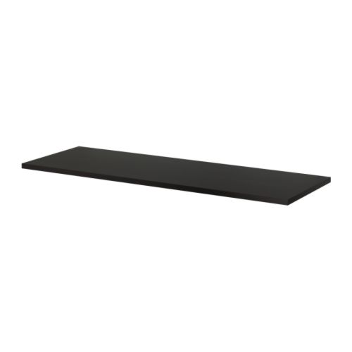 LINNMON Plateau IKEA Le long plateau de table permet de créer facilement un espace de travail pour deux. Trous pré-percés pour le montage de pieds.