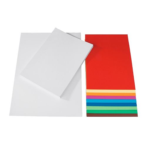 MÅLA Papier IKEA Les feuilles blanches peuvent être utilisées dans une imprimante.  Papier de couleur épais, facile à découper et à coller. 
