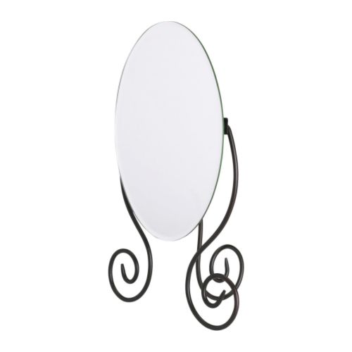 MYKEN Miroir de table IKEA Miroir avec pellicule anti-éclats au dos.  Peut s'utiliser dans des zones très humides. 