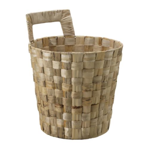 NÄSUM Corbeille avec anse IKEA Tissée à la main; chaque corbeille est unique.  Avec des poignées; facile à déplacer. 