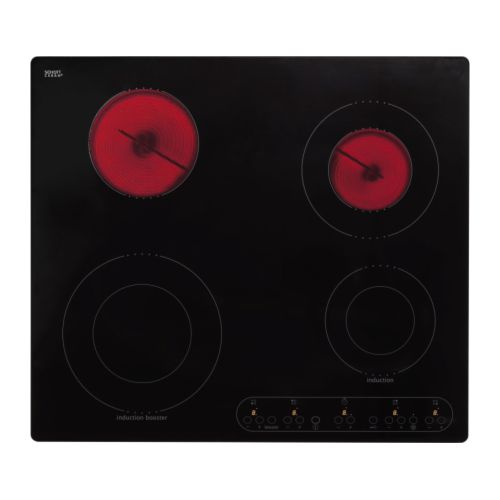 NUTID HCI4T Table vitrocéramique 2 induction IKEA 2 zones à induction générant un champ magnétique pour une ébullition rapide avec peu d'énergie. 