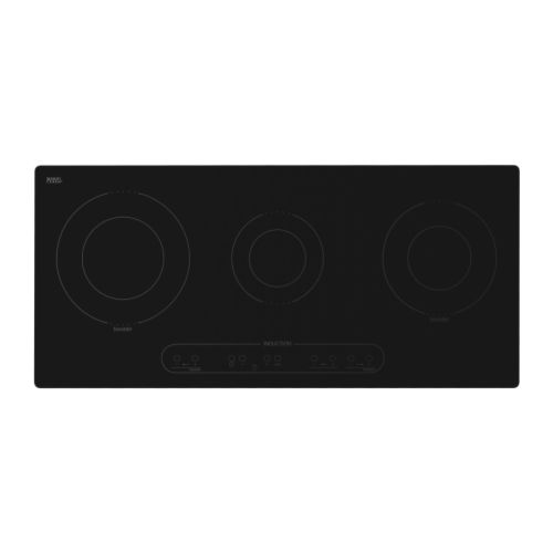 NUTID HIN3T Table de cuisson induction IKEA 3 zones à induction générant un champ magnétique pour une ébullition rapide avec peu d'énergie. 