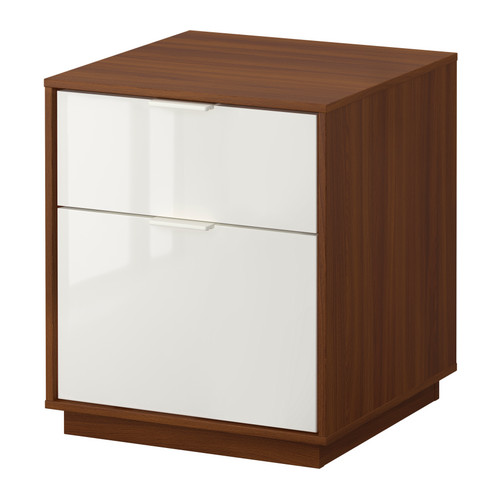 NYVOLL Commode 2 tiroirs IKEA Tiroirs avec amortisseur intégré pour une fermeture en silence et en douceur. 