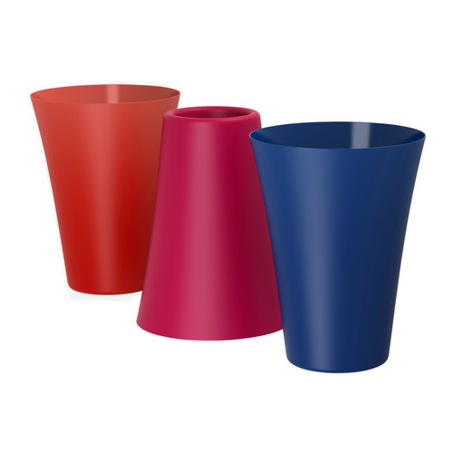 OVANLIG Vase IKEA Réversible : peut s'utiliser comme vase des deux côtés.  Empilable; gain de place lorsqu'elle n'est pas utilisée. 