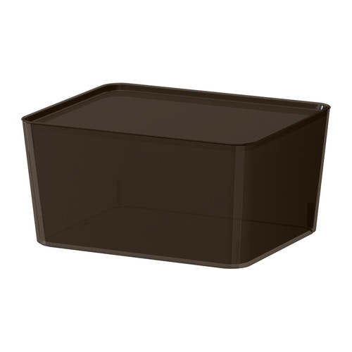 PLUGGIS Boîte avec couvercle IKEA Pour ranger des documents aux formats A4 et lettre US 22x28 cm. 