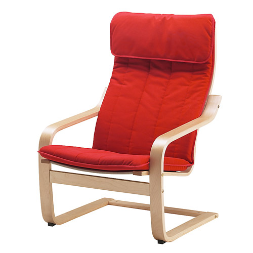 POÄNG Coussin fauteuil Ransta rouge IKEA