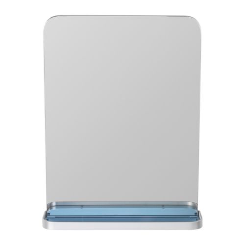 RÅÅN Miroir IKEA Tablette en verre amovible - résiste au lave-vaisselle.  Résiste à l'eau; convient à des zones très humides. 