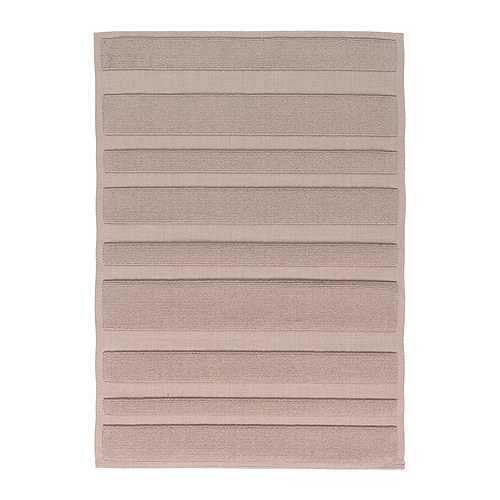 RAMSKÄR Tapis de bain IKEA La texture du tapis coton, à la fois bouclé et tissé plat, lui apporte souplesse et caractère. 