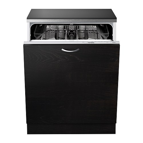RENLIG DW60 Lave-vaisselle encastrable IKEA Entièrement intégré ; à compléter par une porte au même design que les autres éléments de la cuisine. 