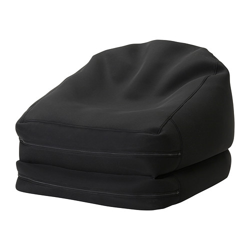 RISÖ Fauteuil poire, intérieur/extérieur noir, IKEA