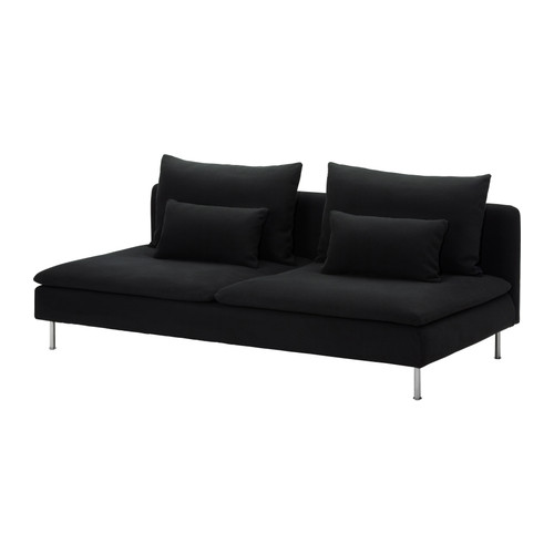 SÖDERHAMN Chauffeuse convertible IKEA Facile à convertir en lit confortable.   Il suffit de retourner les coussins d’assise et de faire le lit. 