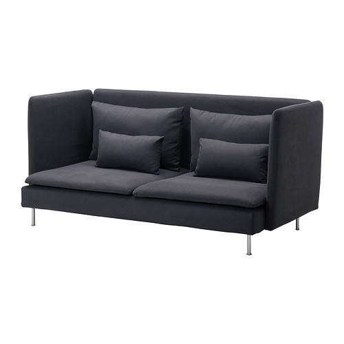 SÖDERHAMN Housse de canapé 3pl dossier haut IKEA Tissu microfibre résistant, au toucher doux et lisse. 