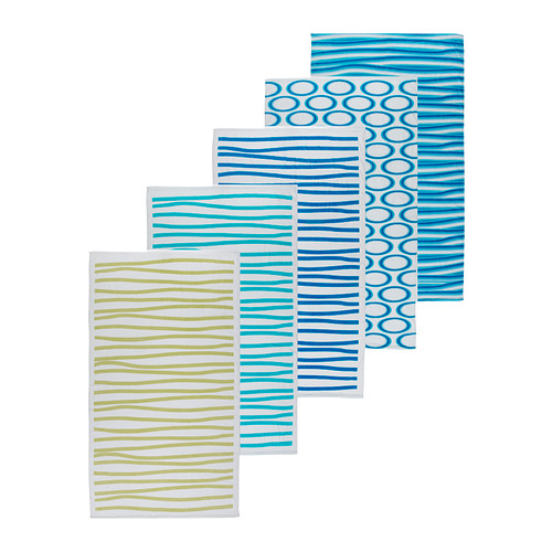 SPRINGKORN Serviette de plage IKEA Une serviette en tissu éponge, douce et absorbante (grammage : 280g/m2). 