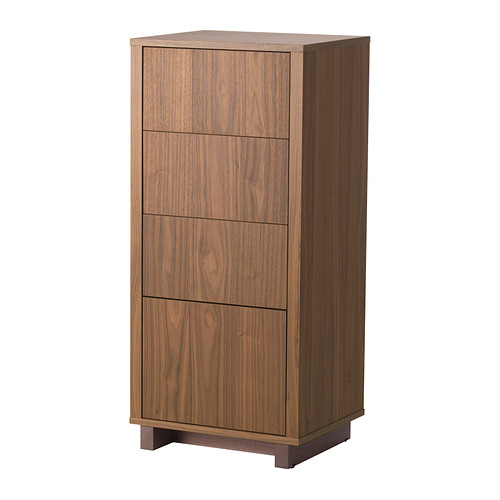 STOCKHOLM Commode 4 tiroirs IKEA Les tiroirs s'ouvrent par une simple pression. 