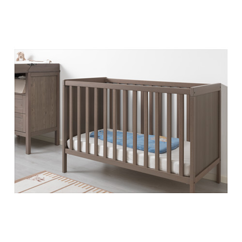 Lit bébé Ikea blanc Sundvik + matelas Vyssa Somnat à Maisons Alfort