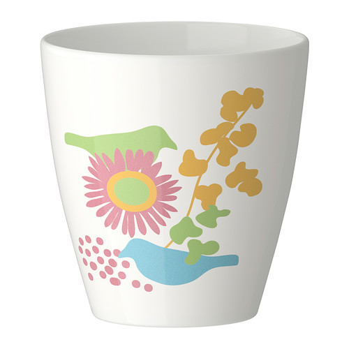 TECKNAT Cache-pot IKEA Intérieur émaillé ; le pot est ainsi imperméable. 