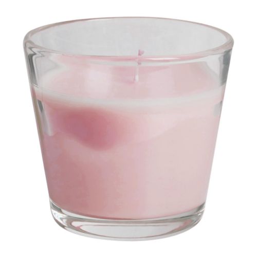 TINDRA Bougie parfumée dans verre IKEA Une fois que la bougie s'est entièrement consumée, le verre peut servir de photophore. 